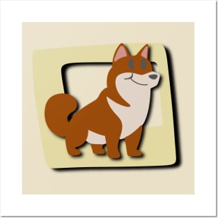 Retro Shiba Inu Posters and Art